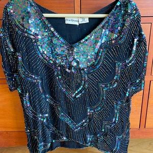 Vintage sparkly top - Medium size